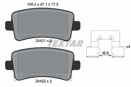 Brake pad set disc - pad,