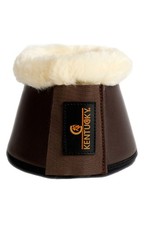 Kentucky Sheepskin Leather Overreach Boots Brown Size  XL Horse Winter Equipment