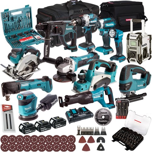 Makita 18v piece combo kit - 12,