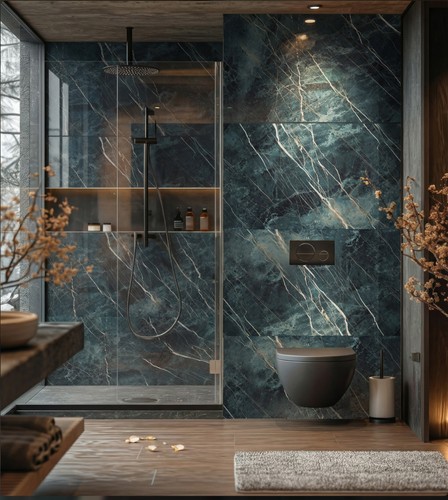 Green marble high - high, gloss