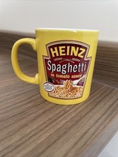 Heinz Spaghetti In Tomato Sauce Mug Yellow Vintage Kilncraft Retro