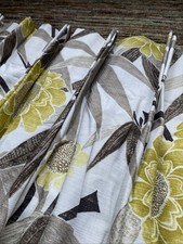 PINCH PLEAT Curtains 128x83” Long Handmade HARLEQUIN Floral Bespoke “Kaito” Pair