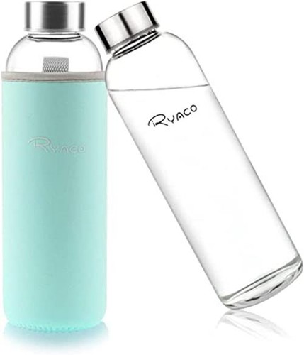 Ryaco glass water bottle - ryaco,