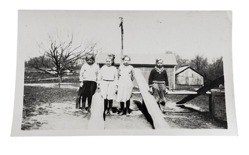 Antique photo group children - group,