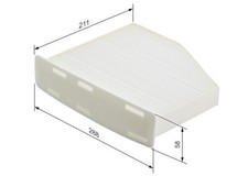 BOSCH 1 987 432 097 Filter, interior air for ,AUDI,SEAT,SKODA,VW