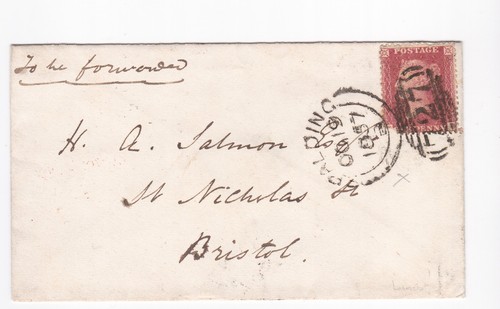 1857 penny red - 1d, on