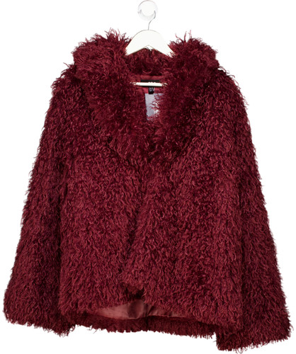 Ego burgundy red faux fur - burgundy,