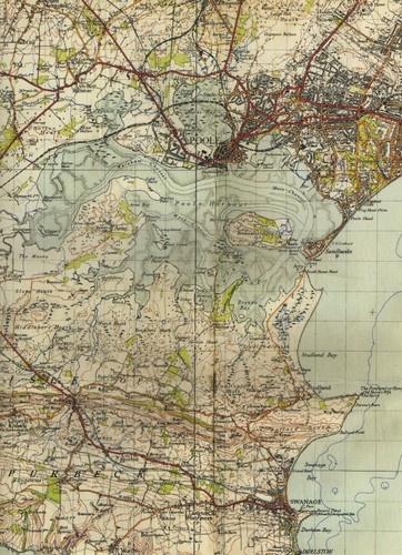 Poole surrounds hardback map - &,