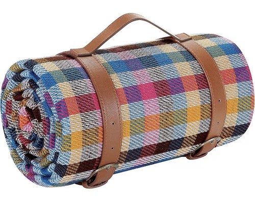 Multicoloured picnic blanket - multicoloured,
