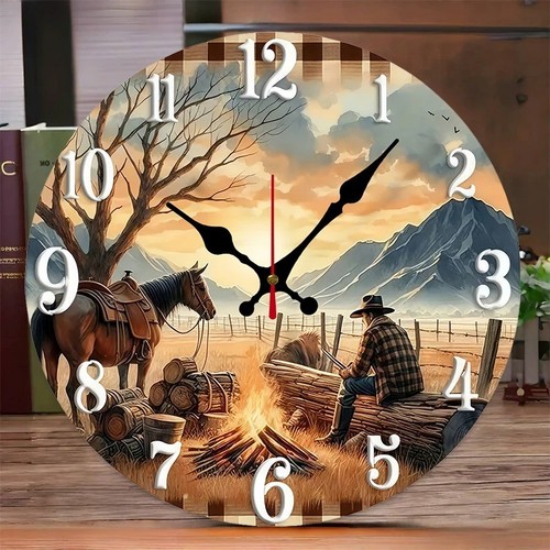 Cowboy horse wooden wall - cowboy,