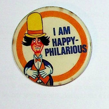 Vintage Ken Dodd I am happy-philarious Diddymen Badge Button Pin