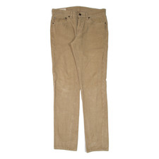 LEVI'S 511 BIG E Mens Corduroy Trousers Beige Slim Straight W31 L34