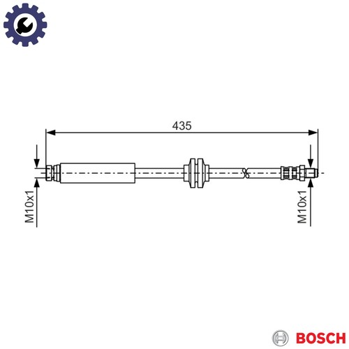 Brake hose 987 476 182 - brake,