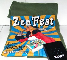 ZENFEST WINDY GIRL ZIPPO LIGHTER & T-SHIRT ZIPPO ENTHUSIAST NETWORK LIMITED RARE