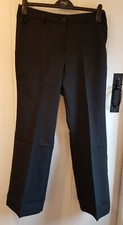 Womens Dimensions Corporatewear Black Smart Work Uniform Trousers 16, S 29" NEW