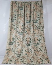 Vintage Indian Kashmiri Crewel Work Birds on a Floral Branch Curtain 223x176cm
