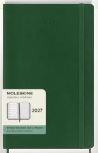 Moleskine myrtle green weekly - green,