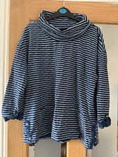 Mantaray Debenhams Women's Size 16 Stripey Longsleeved Top