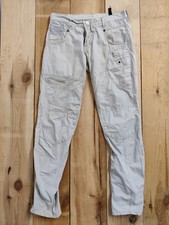 883 POLICE JEANS W32 REG STONE TWISTED CARGO DENIM OTIF BUTTON FLY MENS 32X34