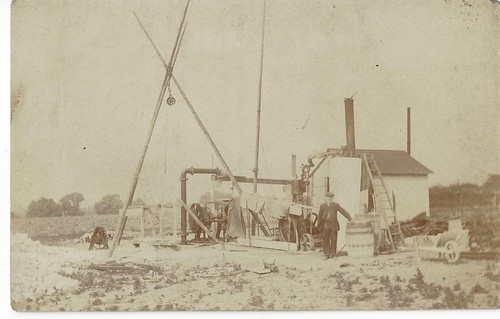 Water well drilling site rig - drilling, site,