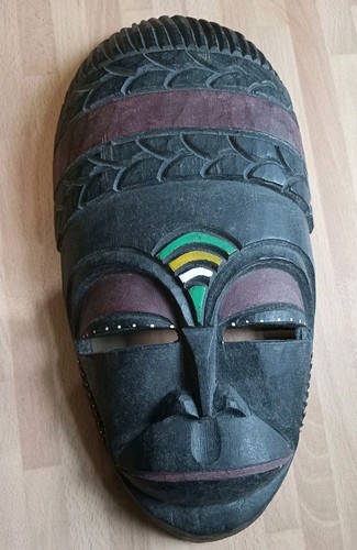 Tribal african wooden face - african,