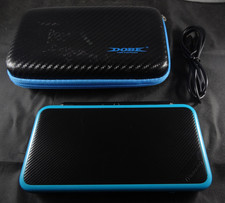 Nintendo Turquoise / Black 2DS XL - CASE & USB CHARGER INCLUDED