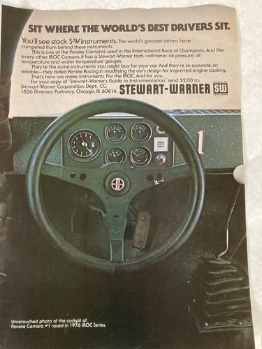 1977 stewart warner print - stewart, ad