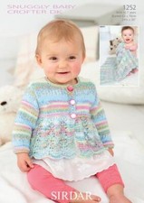 Sirdar Knitting Pattern - Sirdar Crofter DK, Cardigan and Blanket 1252