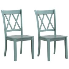 Set of 2 Dining Chairs Wooden