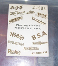 Motorcycle timing charts - timing,