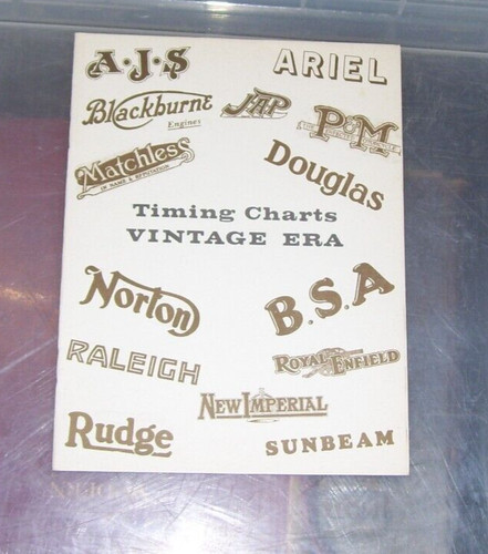 Motorcycle timing charts - timing,