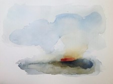 Original Watercolour Painting “Island Sunset” Isle of Wight