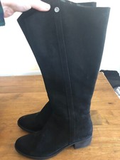 Ted & Muffy Black Leather Boots UK 6 / EUR 39
