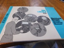 1984 LINCOLN TOWN CAR EVTM ELECTRICAL WIRING SHOP SERVICE MANUAL
