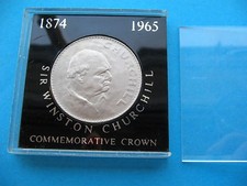 SUPERB CASED SIR WINSTON CHURCHILL QE II 1965 CROWN 1874-1965