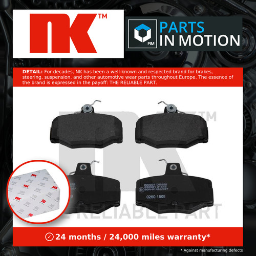 Brake pads set rear 222221 - set,
