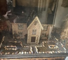 Antique folk art Diorama mid