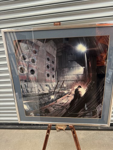 Vintage ship building welder - ship,