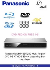 Panasonic DMP-BDT280 Multi Region DVD 1-6 ATMOS 3D 4K Upscaling Blu-ray player