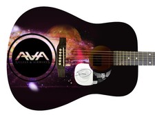 Angels & Airwaves Tom Delonge Autograph Signed Acoustic Custom Photo Guitar ACOA