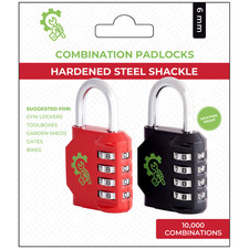 Combination Padlocks 4 Digit Coded Lock Pack of Two
