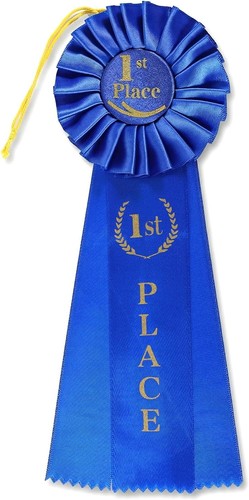 1st place award ribbon - place, first