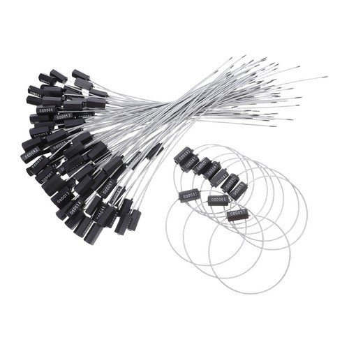 100pcs black wire seal with - 100pcs,