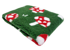 Woof and Pup Toadstool Mushroom Design Non Slip Vet Bedding Crates Whelping Vet