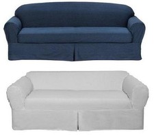 All Cotton White or Blue Denim