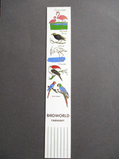 Leather BOOKMARK BIRDWORLD