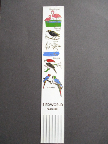 Leather bookmark birdworld - leather,