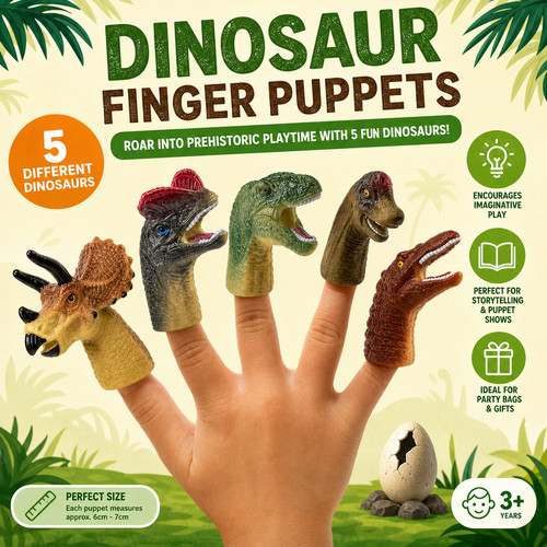 Dinosaur finger puppets kids - puppets,