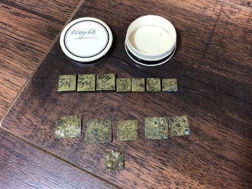 Antique brass apothecary - 13,