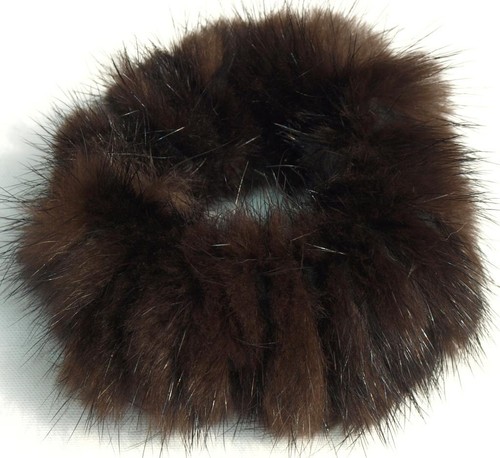 Mink hair tie - hair, fur